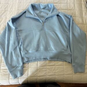 No Boundaries Sky Blue Quarter-Zip Sweatshirt